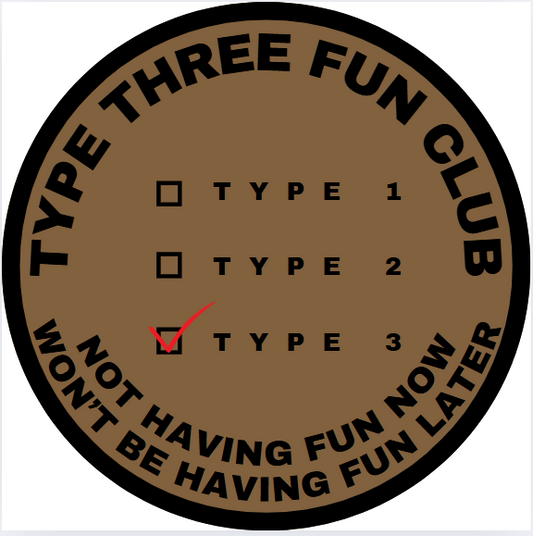 Type Three Fun Club - 2" Velcro Backed Patch